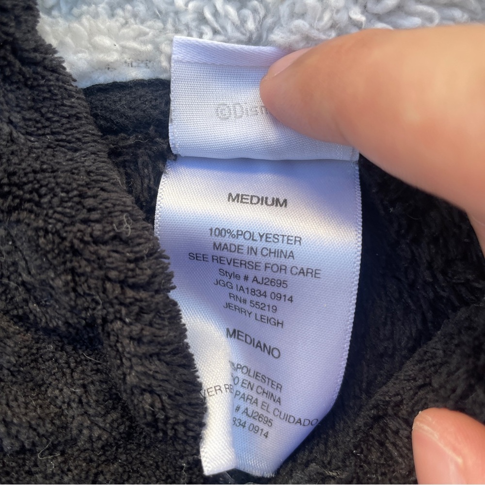 Mickey Mouse Black Full Zip Hoodie Women’s Size Medium - Picture 5 of 5